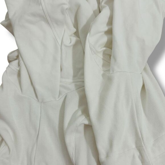 T by Talbots White Zip Up Sweater Women’s Size XL Long Sleeve Casual Jacket - Picture 8 of 12